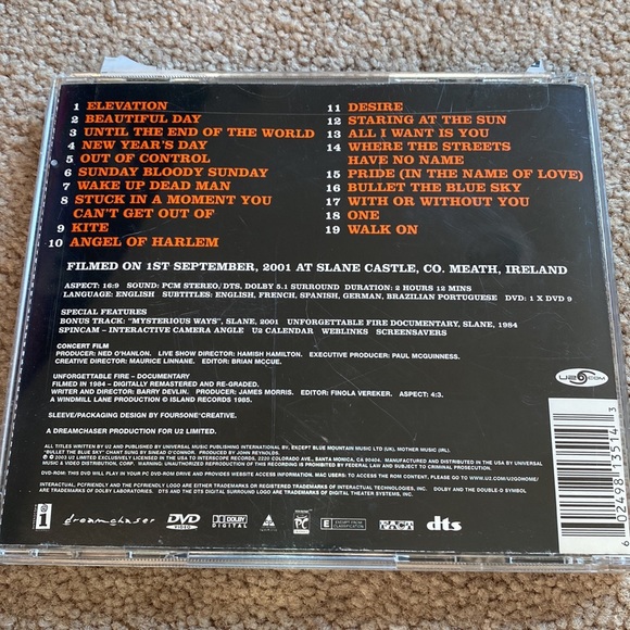 U2 Go Home live DVD - Picture 3 of 3